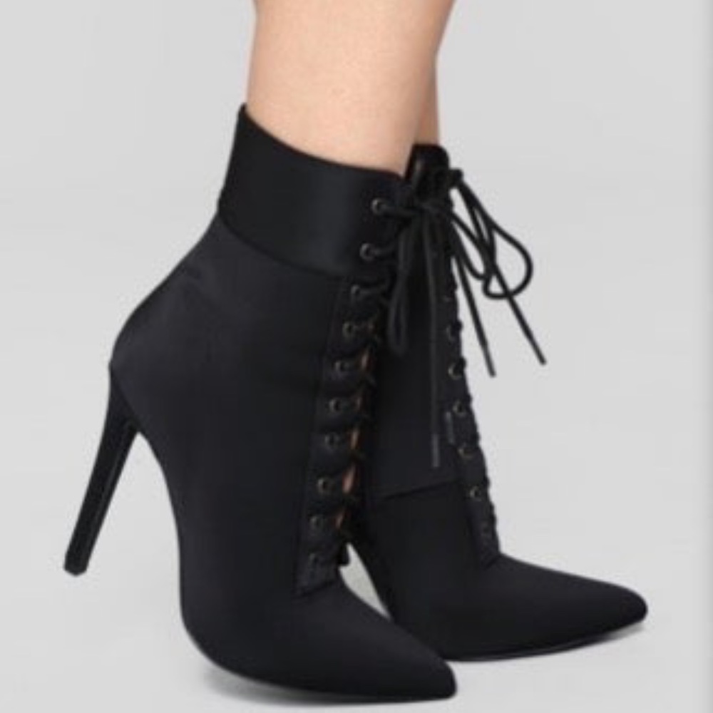 Lace-Up Ankle Bootie